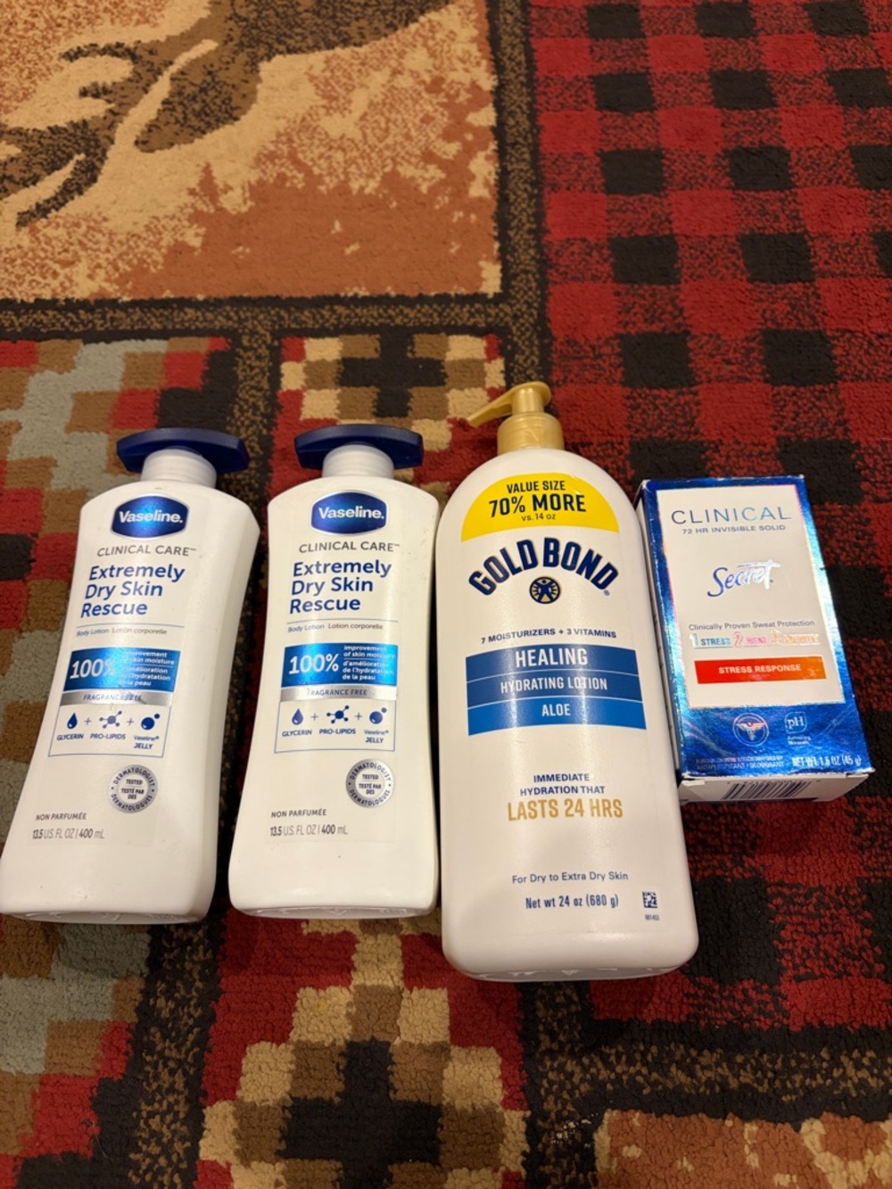 Firm price women’s hygiene bundle Vaseline, gold bond and secret lot